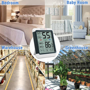 LABART TP55 Indoor Thermometer & Hygrometer with Backlit Display Temperature Humidity Monitor